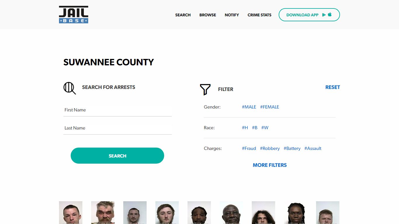 Suwannee County Jail Inmate Search and Mugshots | JailBase